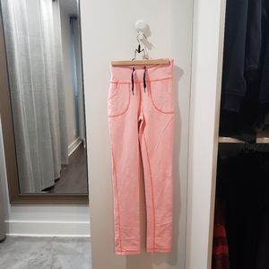 Lululemon athletica - high waisted orange gym tights / pants. Perfect condition